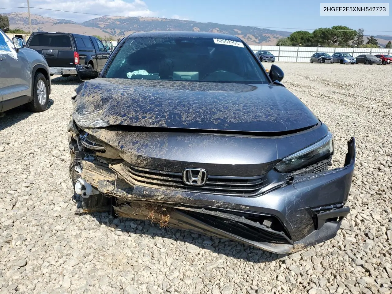 2HGFE2F5XNH542723 2022 Honda Civic Sport
