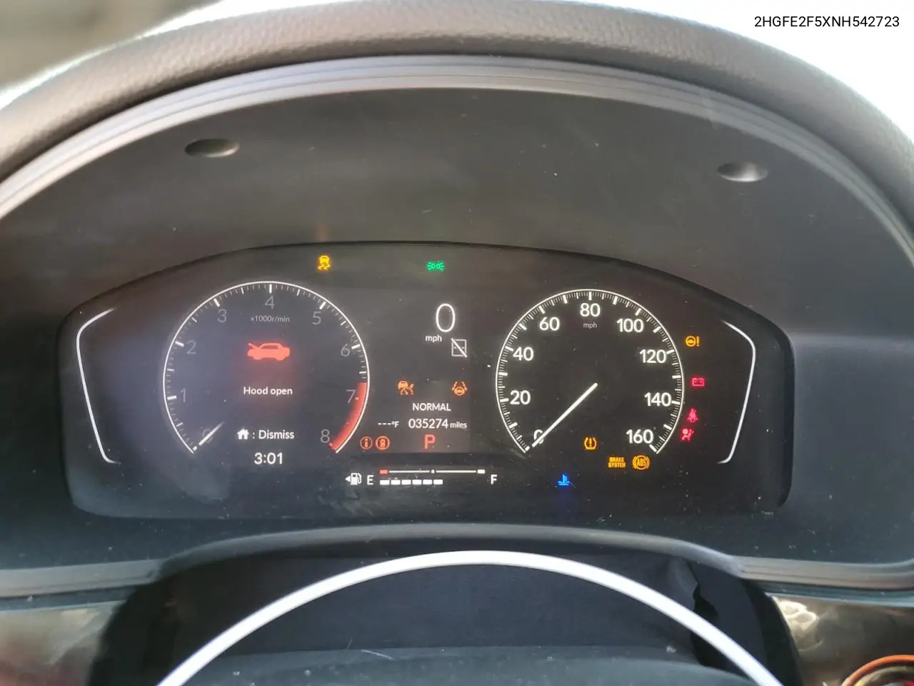 2HGFE2F5XNH542723 2022 Honda Civic Sport