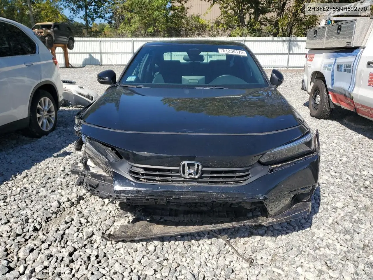 2HGFE2F55NH592770 2022 Honda Civic Sport