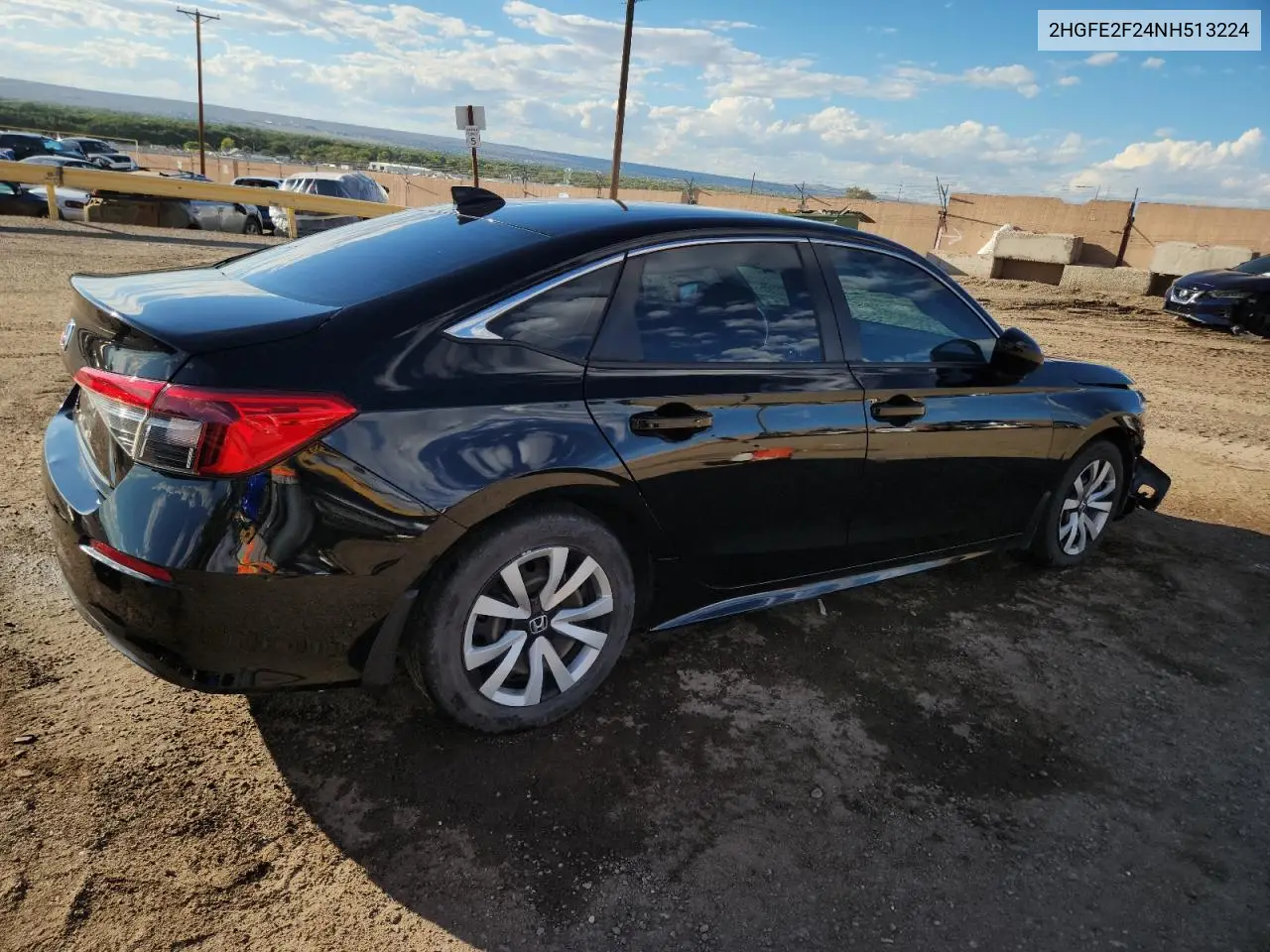 2HGFE2F24NH513224 2022 Honda Civic Lx