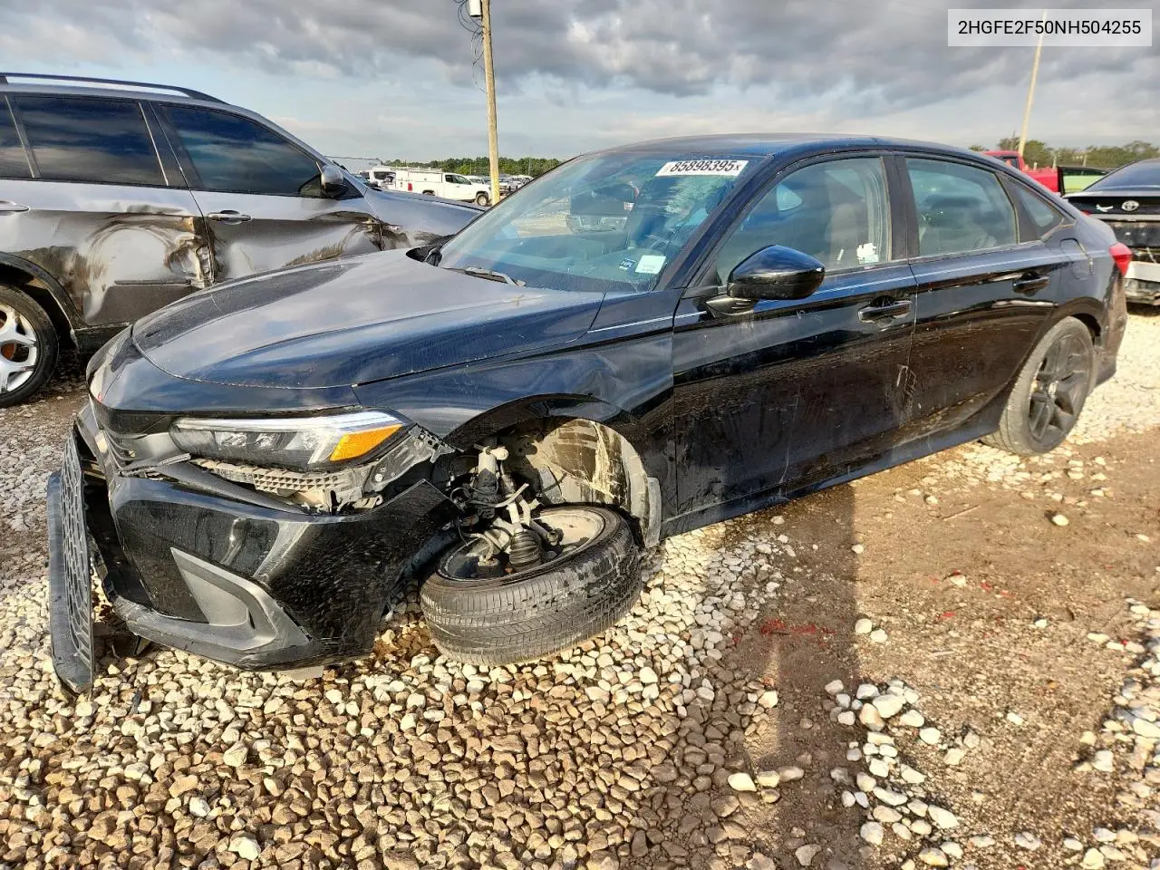 2HGFE2F50NH504255 2022 Honda Civic Sport