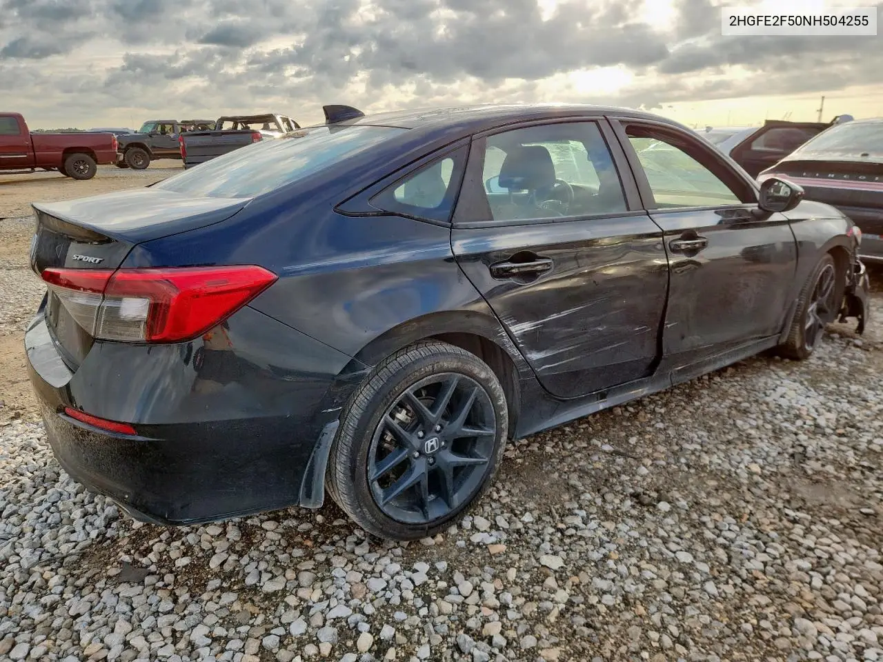2HGFE2F50NH504255 2022 Honda Civic Sport