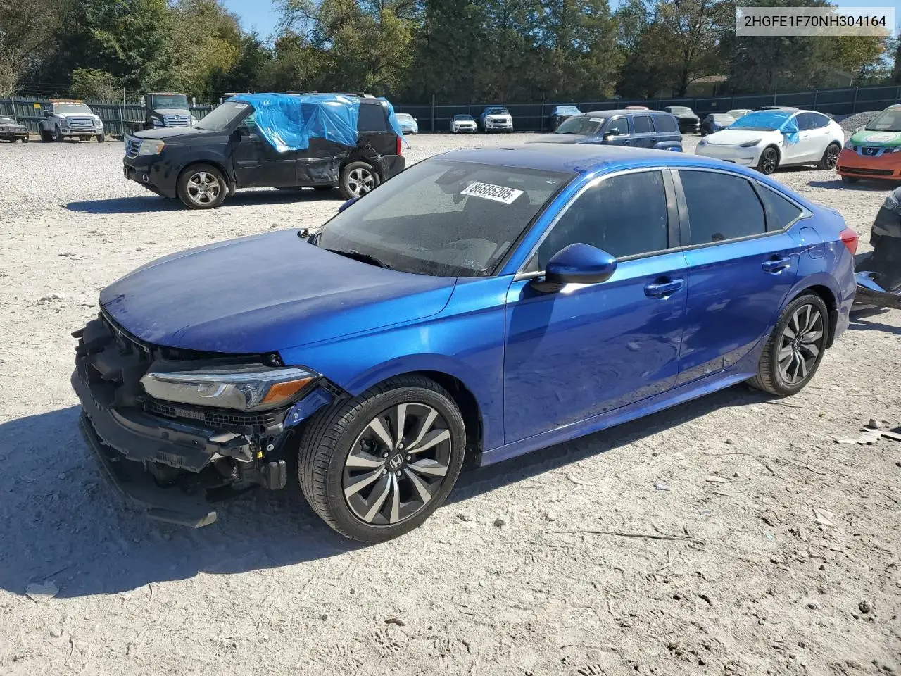 2HGFE1F70NH304164 2022 Honda Civic Ex