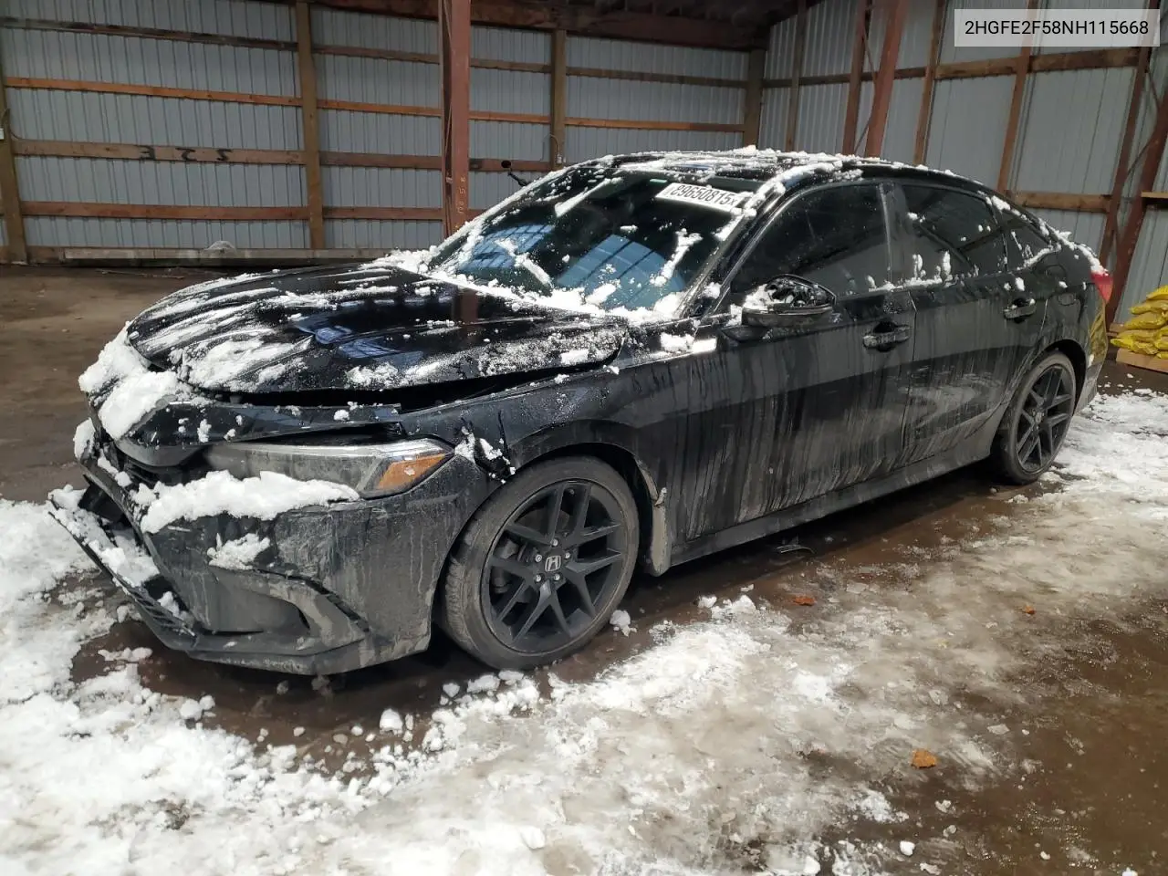 2HGFE2F58NH115668 2022 Honda Civic Sport