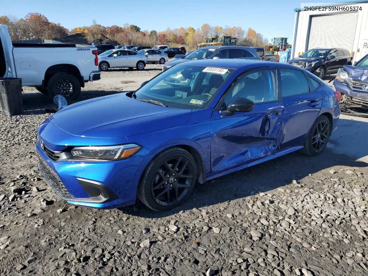 2HGFE2F59NH605374 2022 Honda Civic Sport