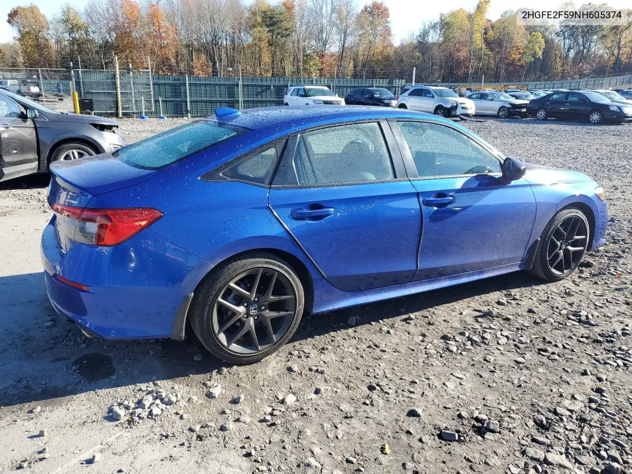 2HGFE2F59NH605374 2022 Honda Civic Sport
