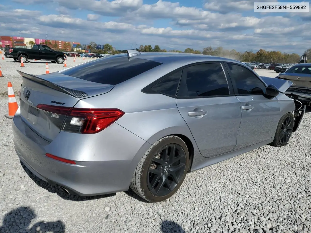 2HGFE2F58NH559892 2022 Honda Civic Sport