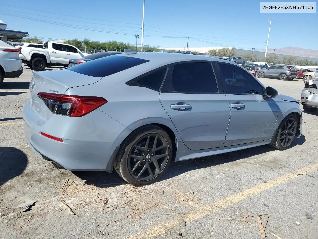 2HGFE2F5XNH571106 2022 Honda Civic Sport