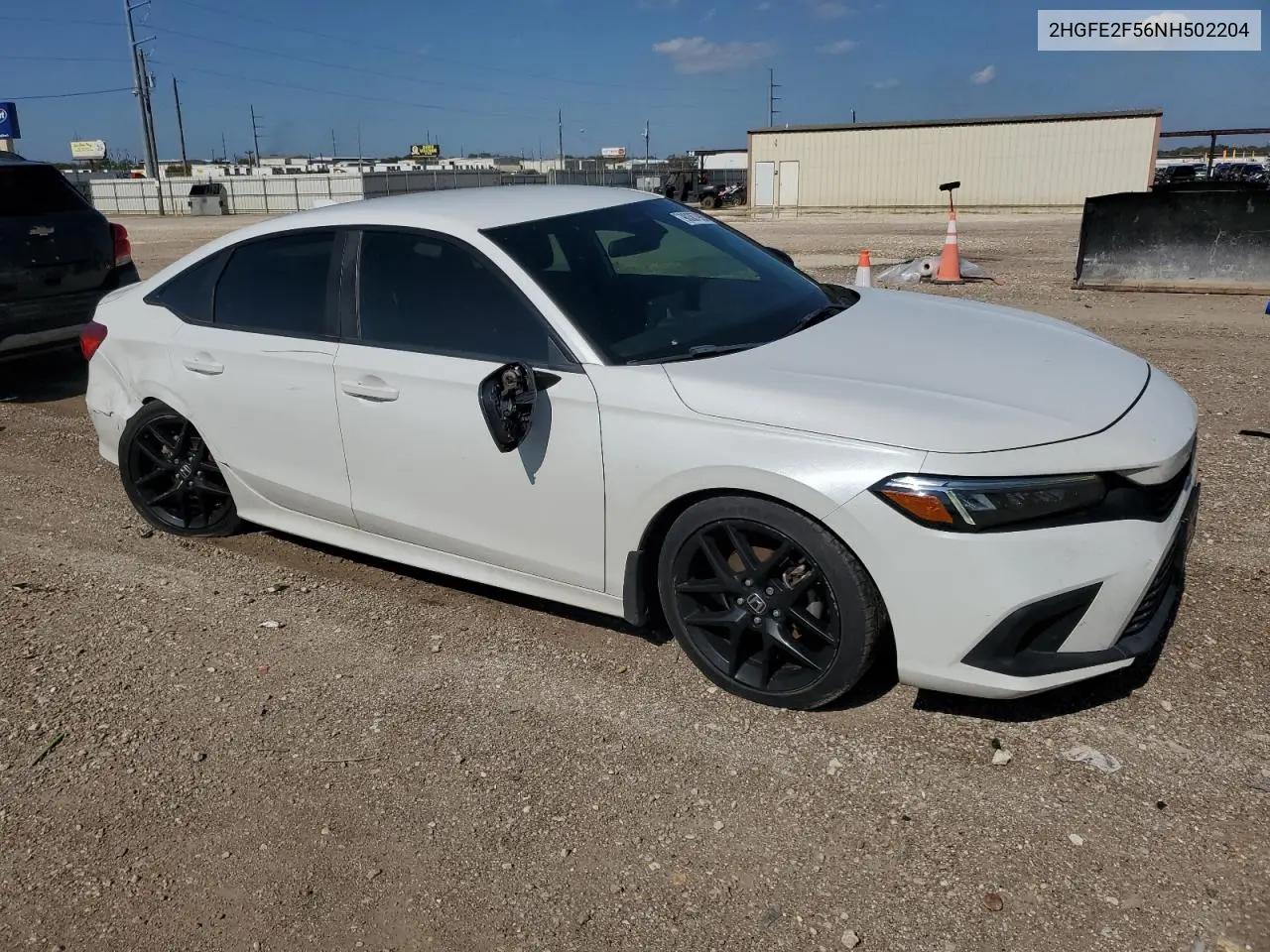 2HGFE2F56NH502204 2022 Honda Civic Sport