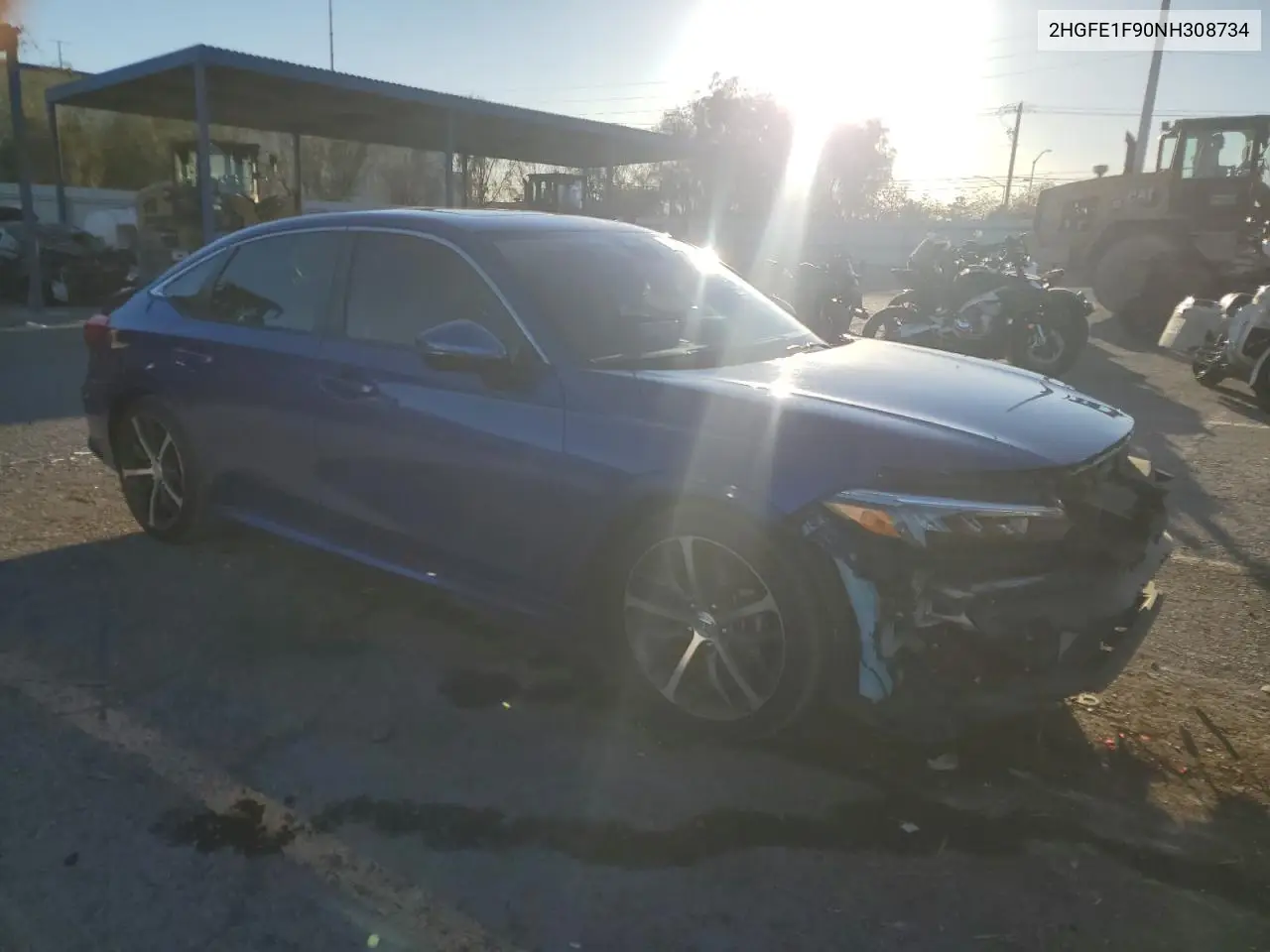 2HGFE1F90NH308734 2022 Honda Civic Touring