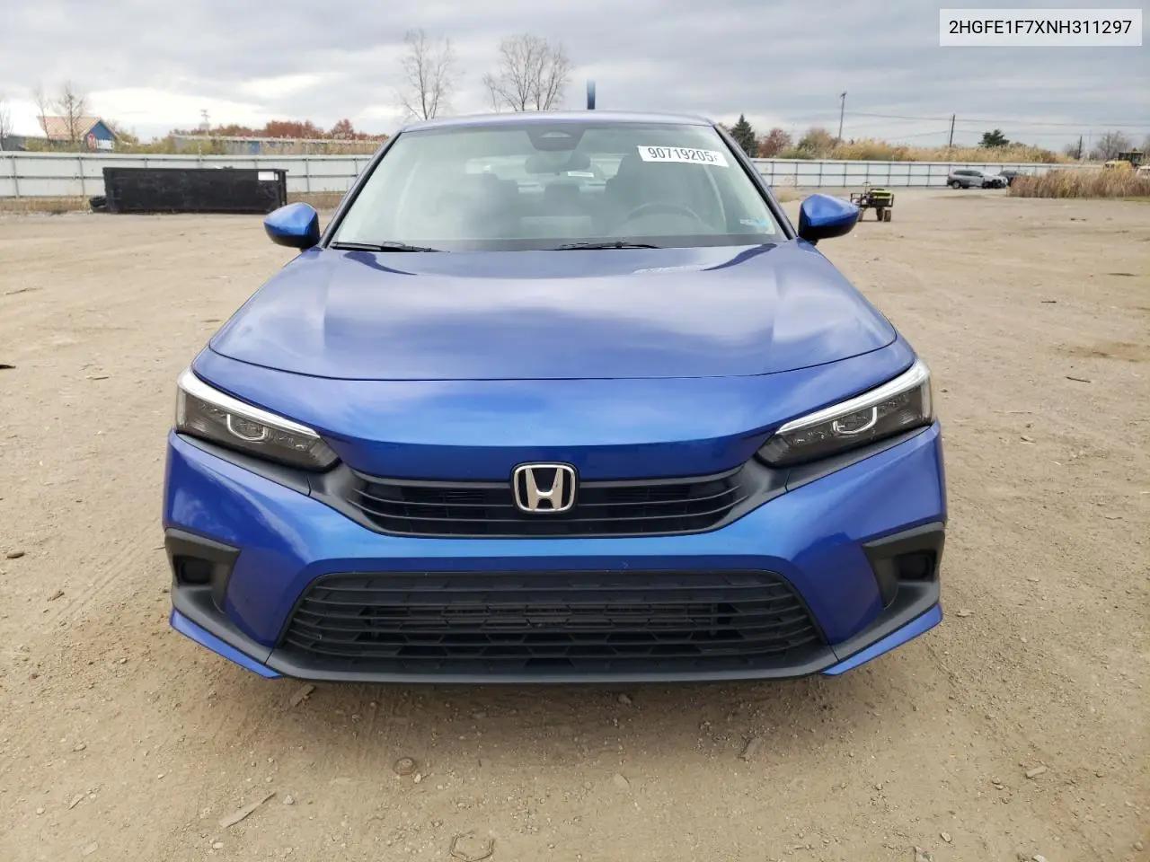 2HGFE1F7XNH311297 2022 Honda Civic Ex