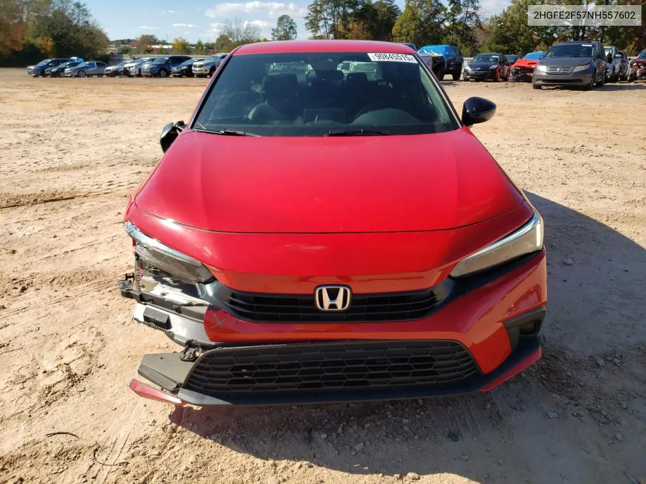 2HGFE2F57NH557602 2022 Honda Civic Sport