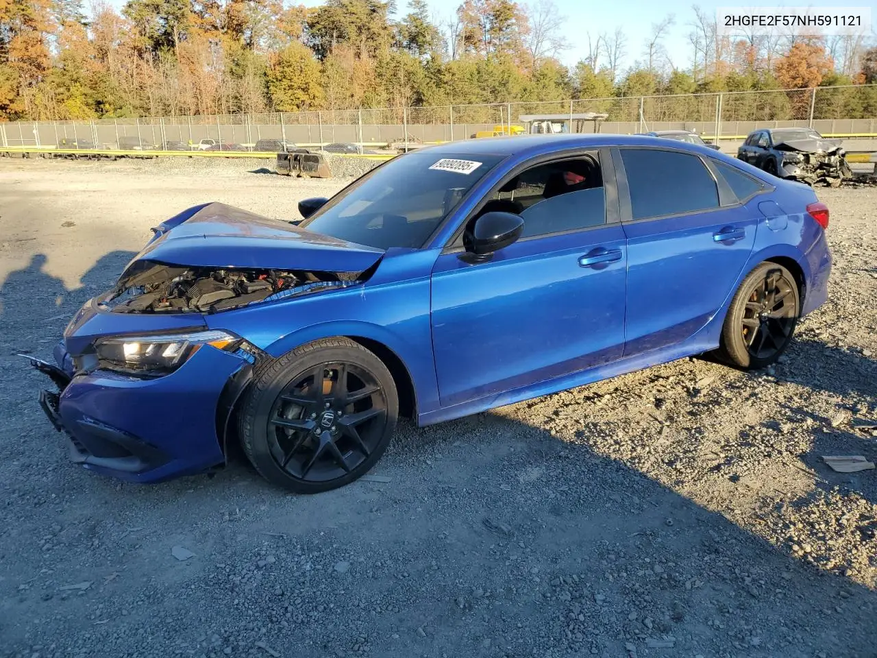 2HGFE2F57NH591121 2022 Honda Civic Sport