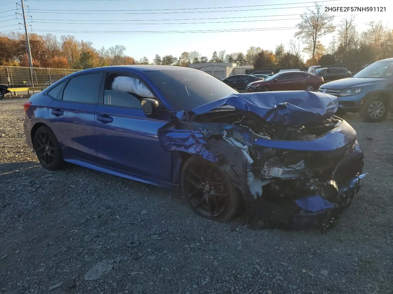2HGFE2F57NH591121 2022 Honda Civic Sport