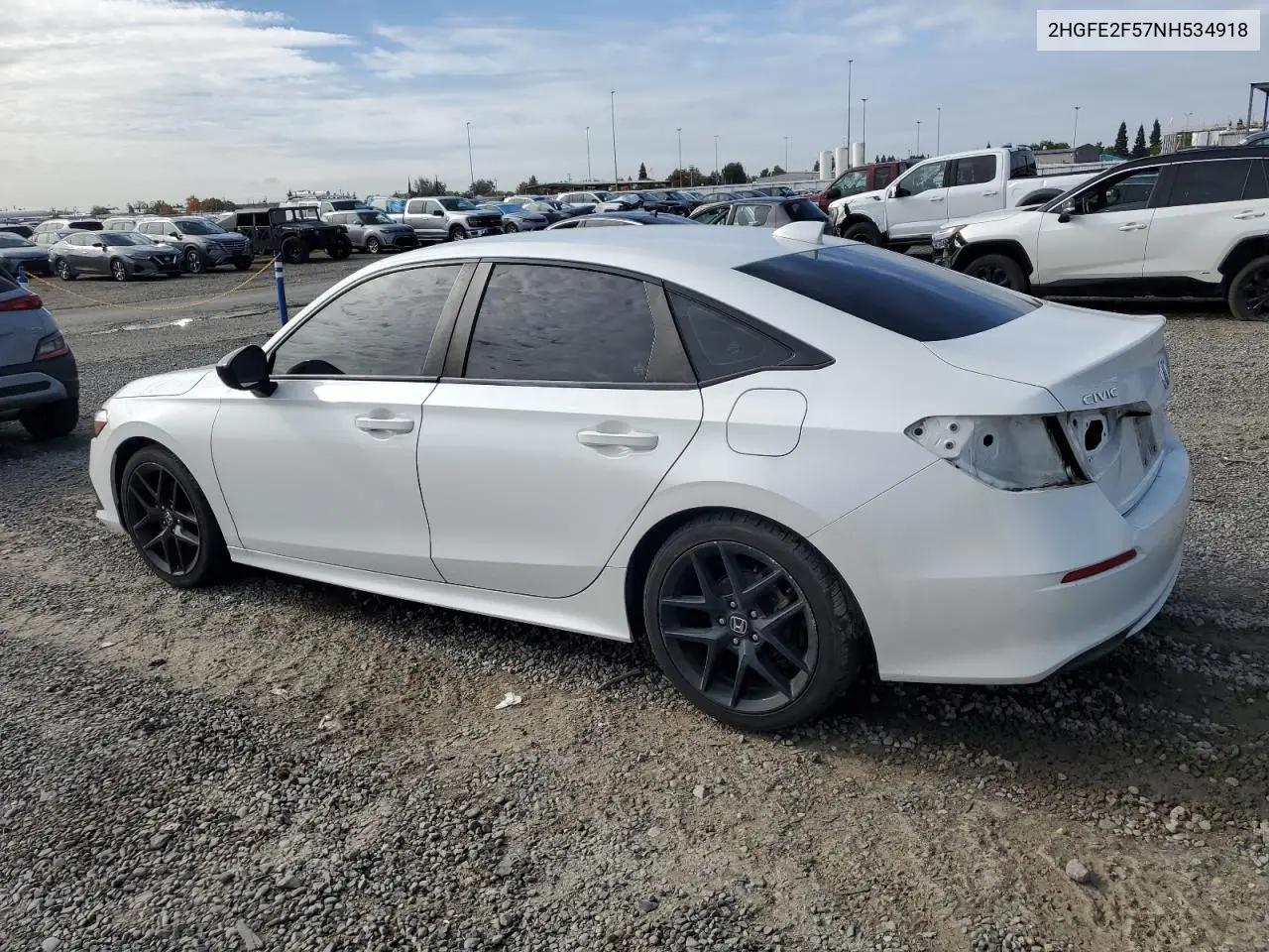 2HGFE2F57NH534918 2022 Honda Civic Sport