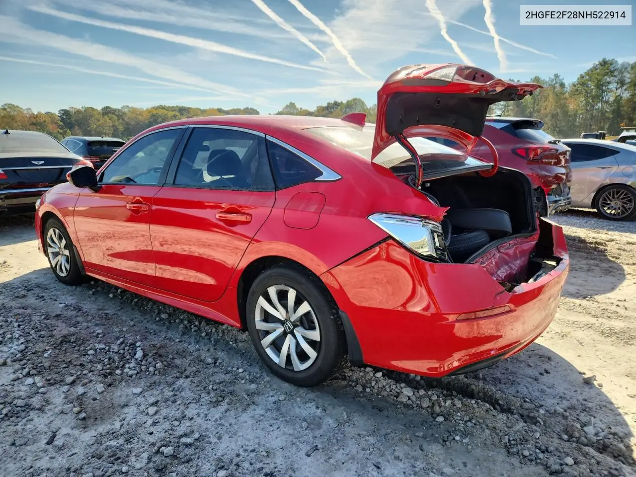 2HGFE2F28NH522914 2022 Honda Civic Lx