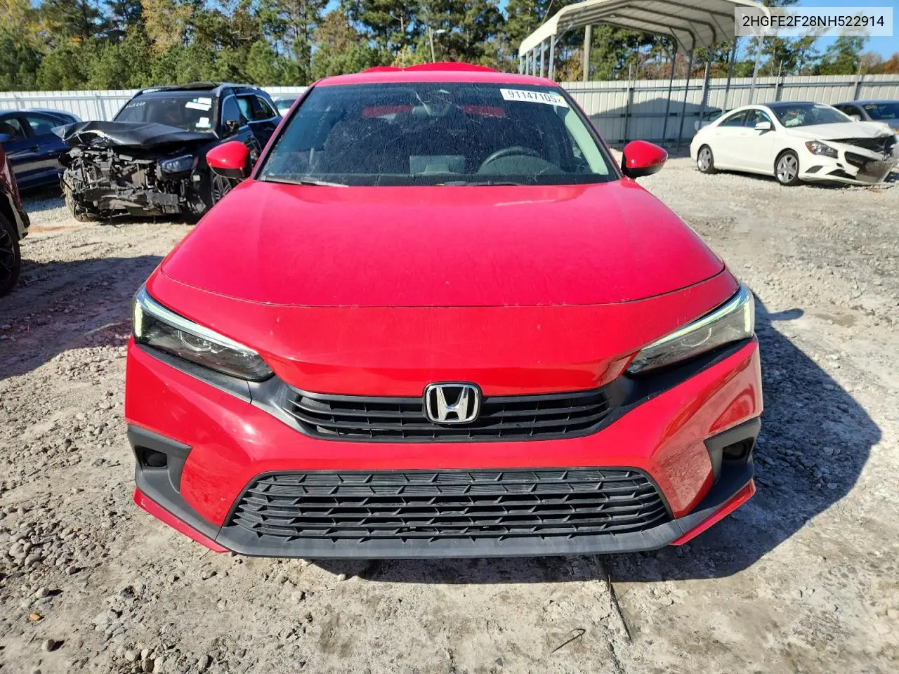 2HGFE2F28NH522914 2022 Honda Civic Lx
