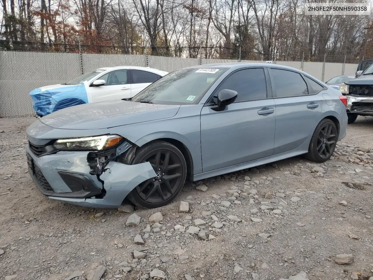 2HGFE2F50NH590358 2022 Honda Civic Sport