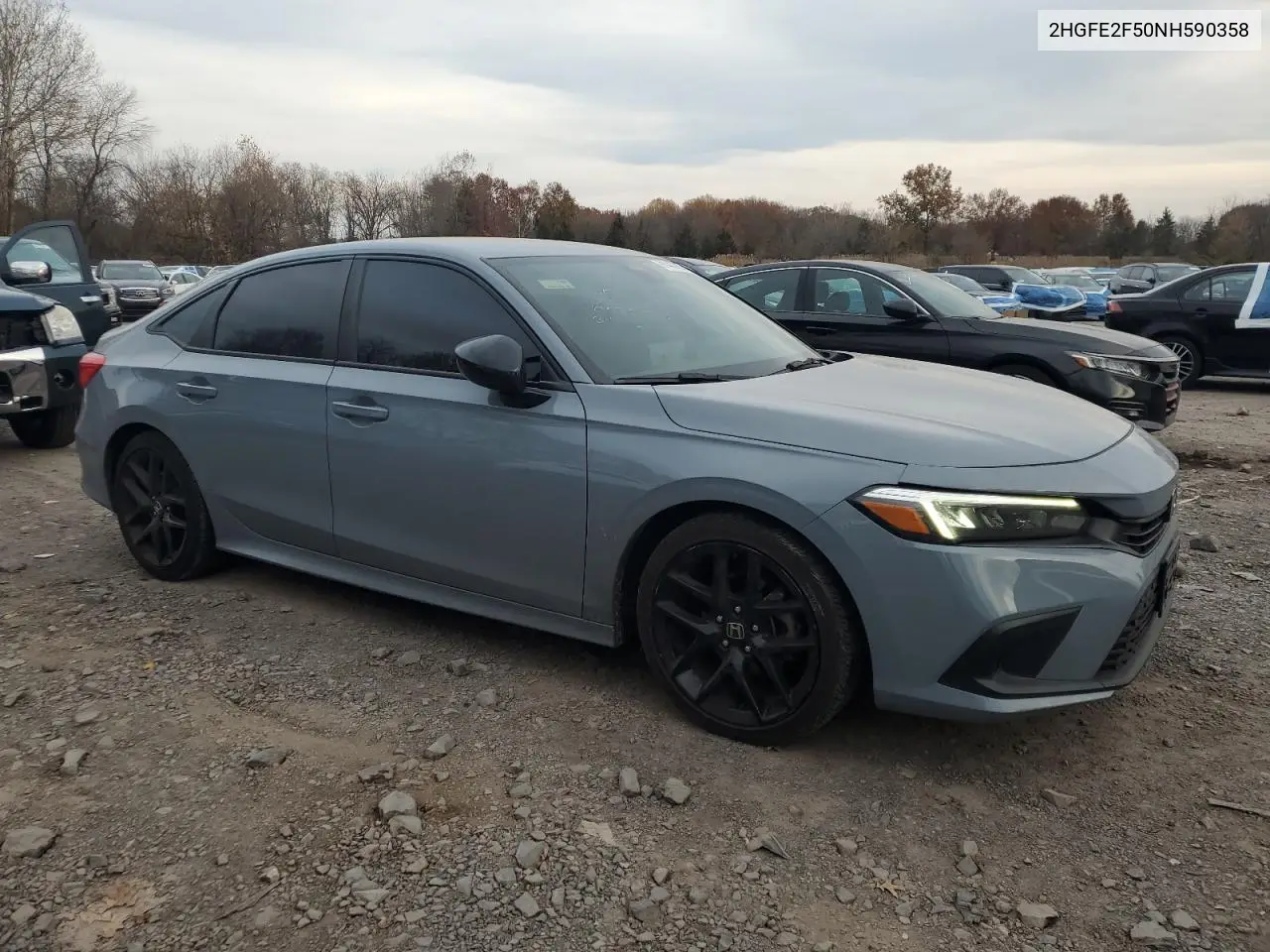 2HGFE2F50NH590358 2022 Honda Civic Sport