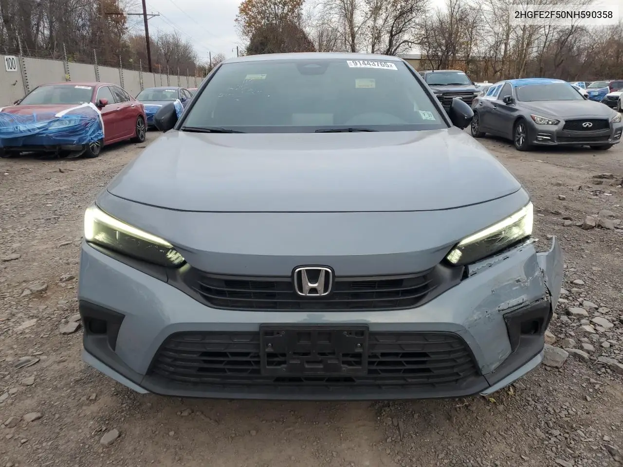 2HGFE2F50NH590358 2022 Honda Civic Sport