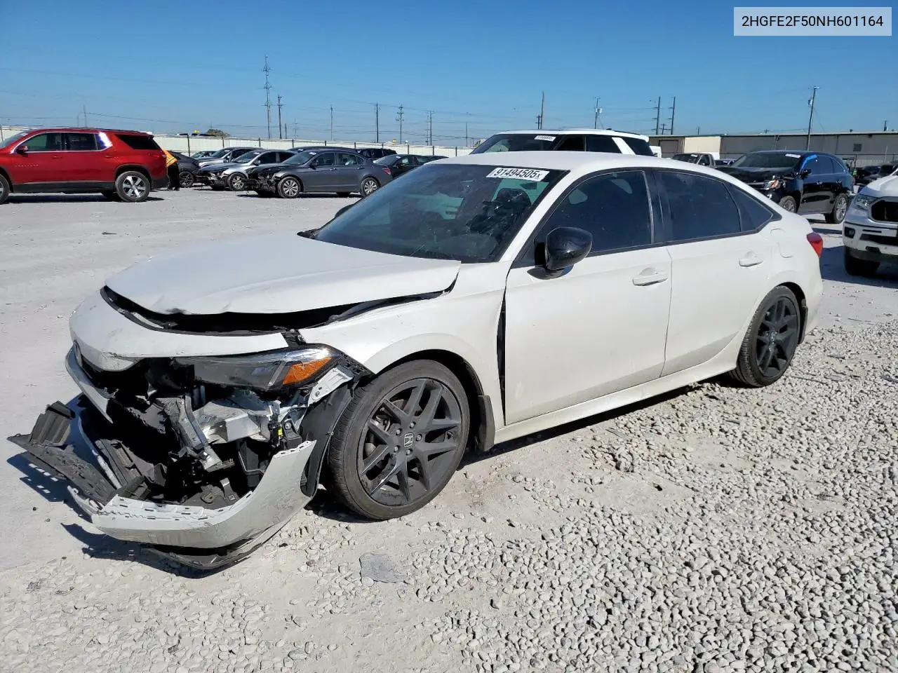 2HGFE2F50NH601164 2022 Honda Civic Sport