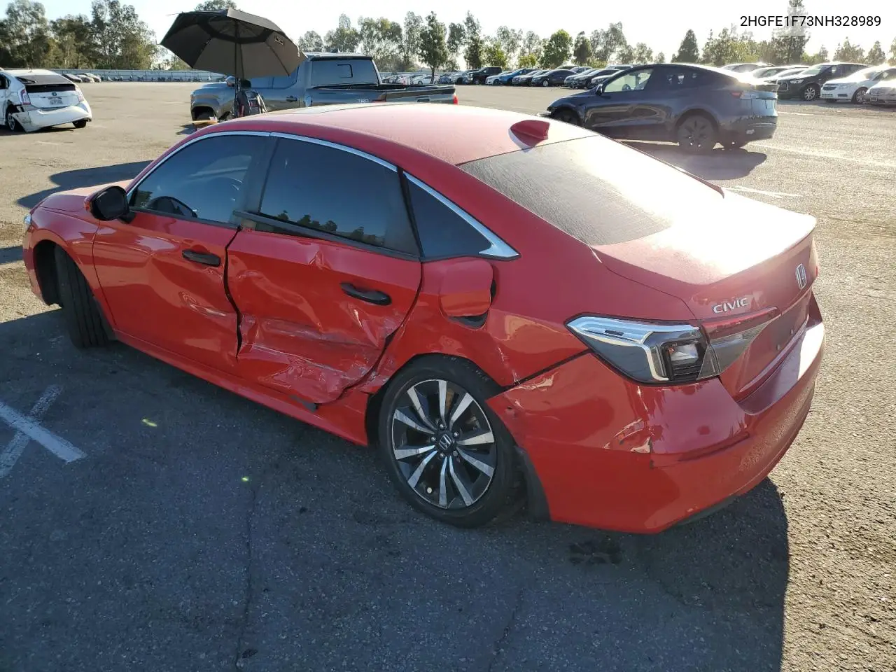 2HGFE1F73NH328989 2022 Honda Civic Ex