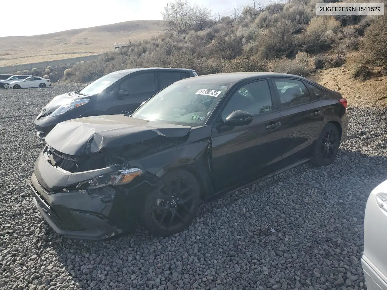2HGFE2F59NH541529 2022 Honda Civic Sport
