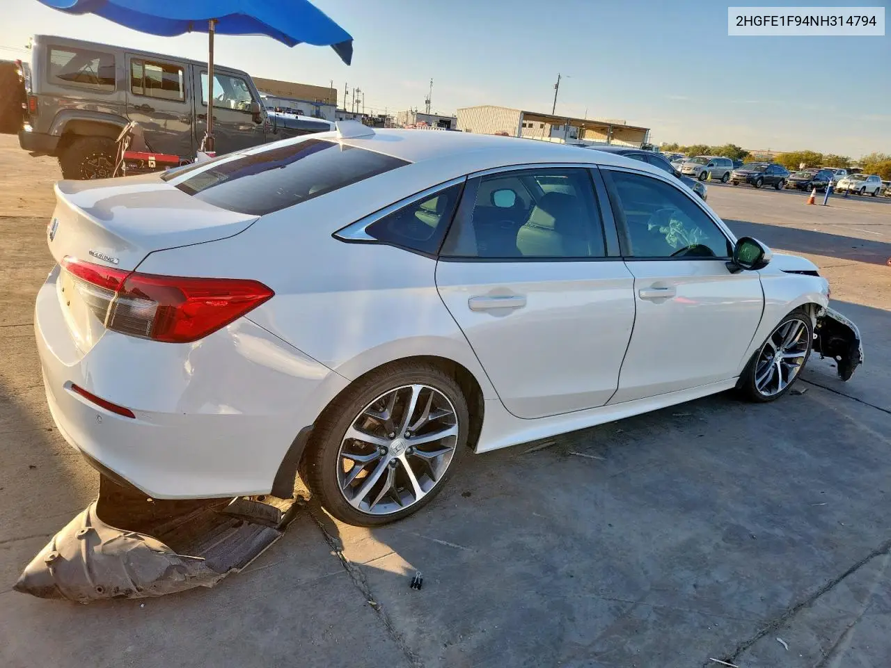 2HGFE1F94NH314794 2022 Honda Civic Touring