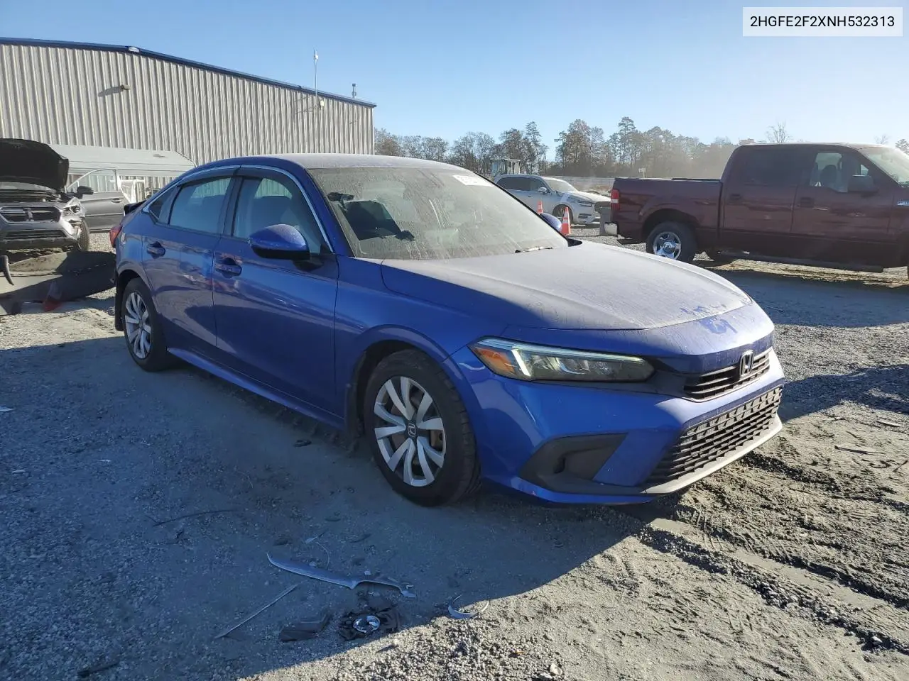 2HGFE2F2XNH532313 2022 Honda Civic Lx