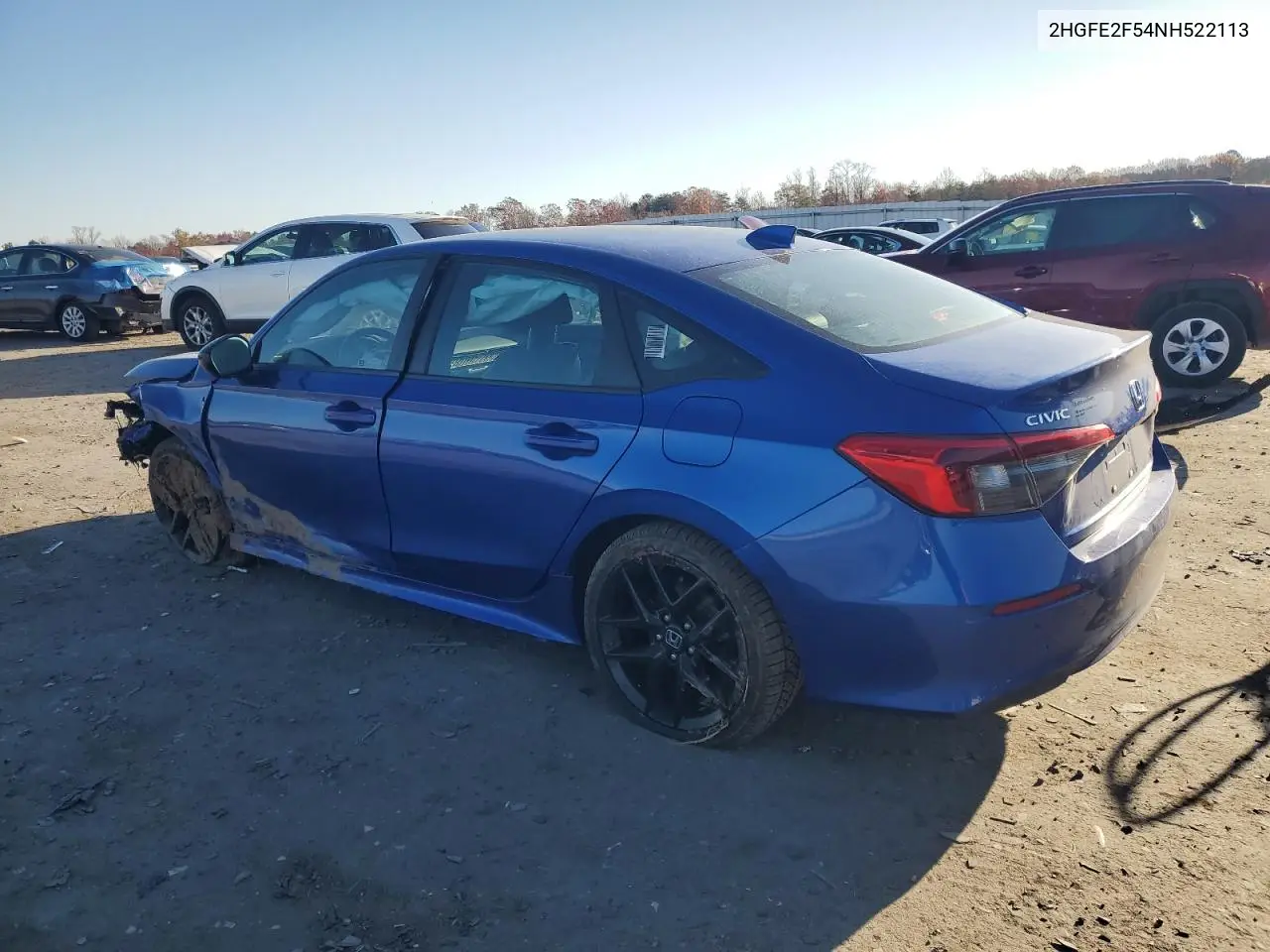 2HGFE2F54NH522113 2022 Honda Civic Sport