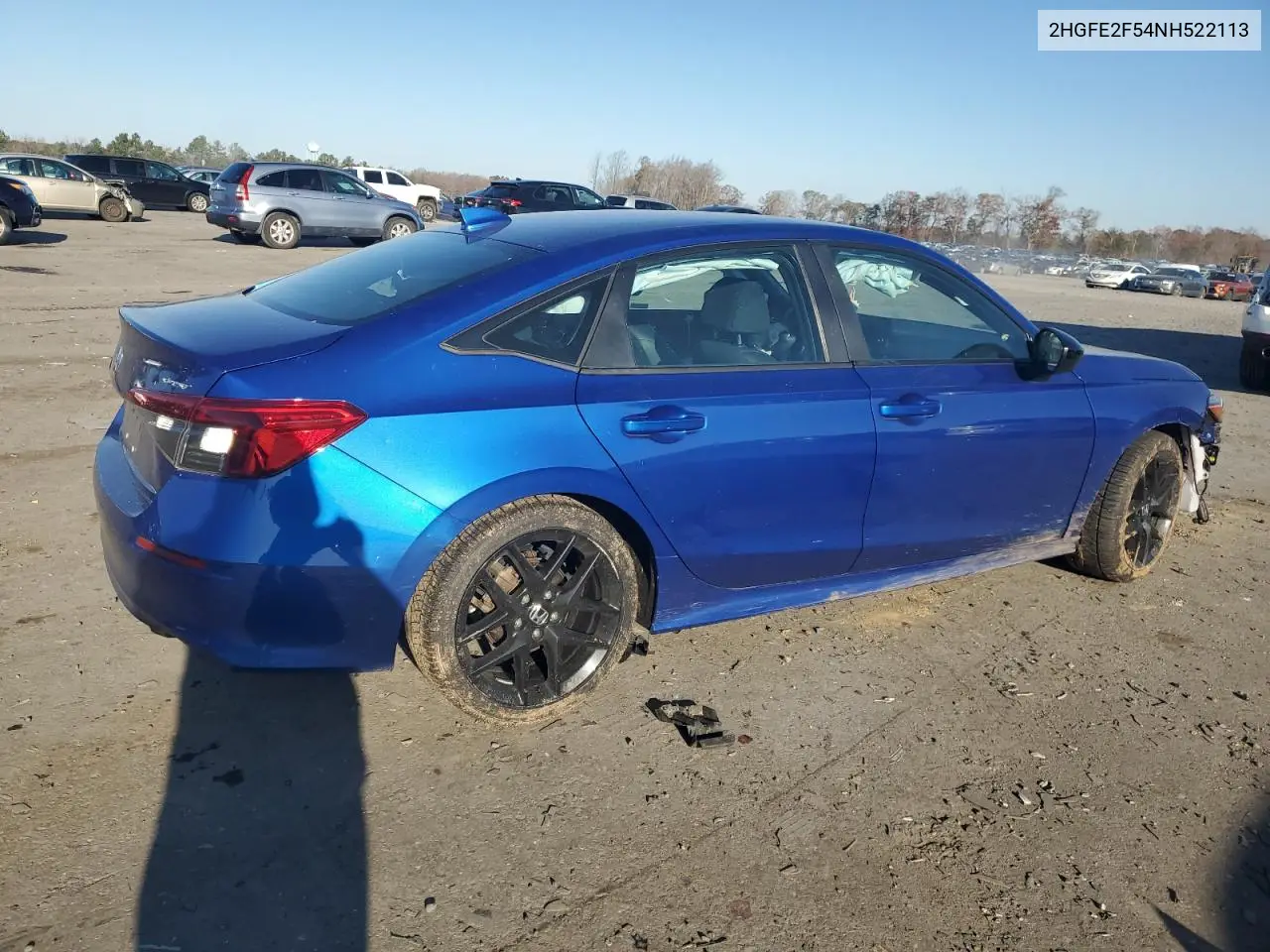 2HGFE2F54NH522113 2022 Honda Civic Sport