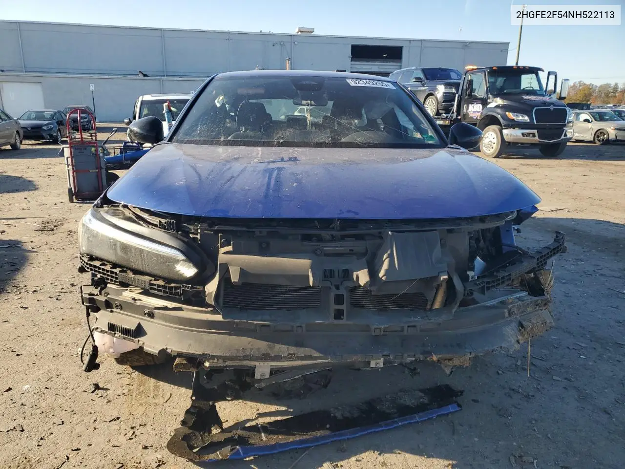 2HGFE2F54NH522113 2022 Honda Civic Sport