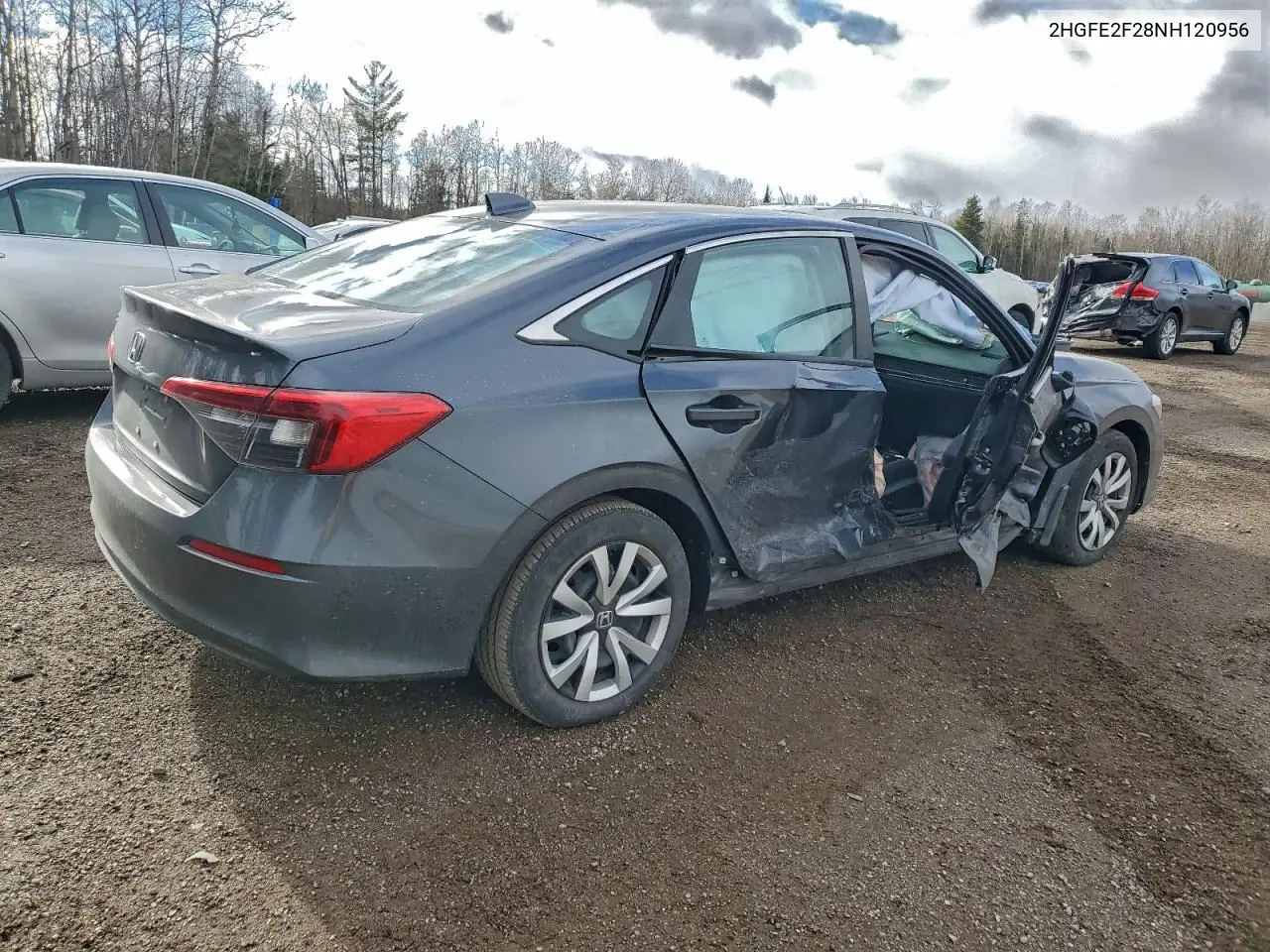 2HGFE2F28NH120956 2022 Honda Civic Lx