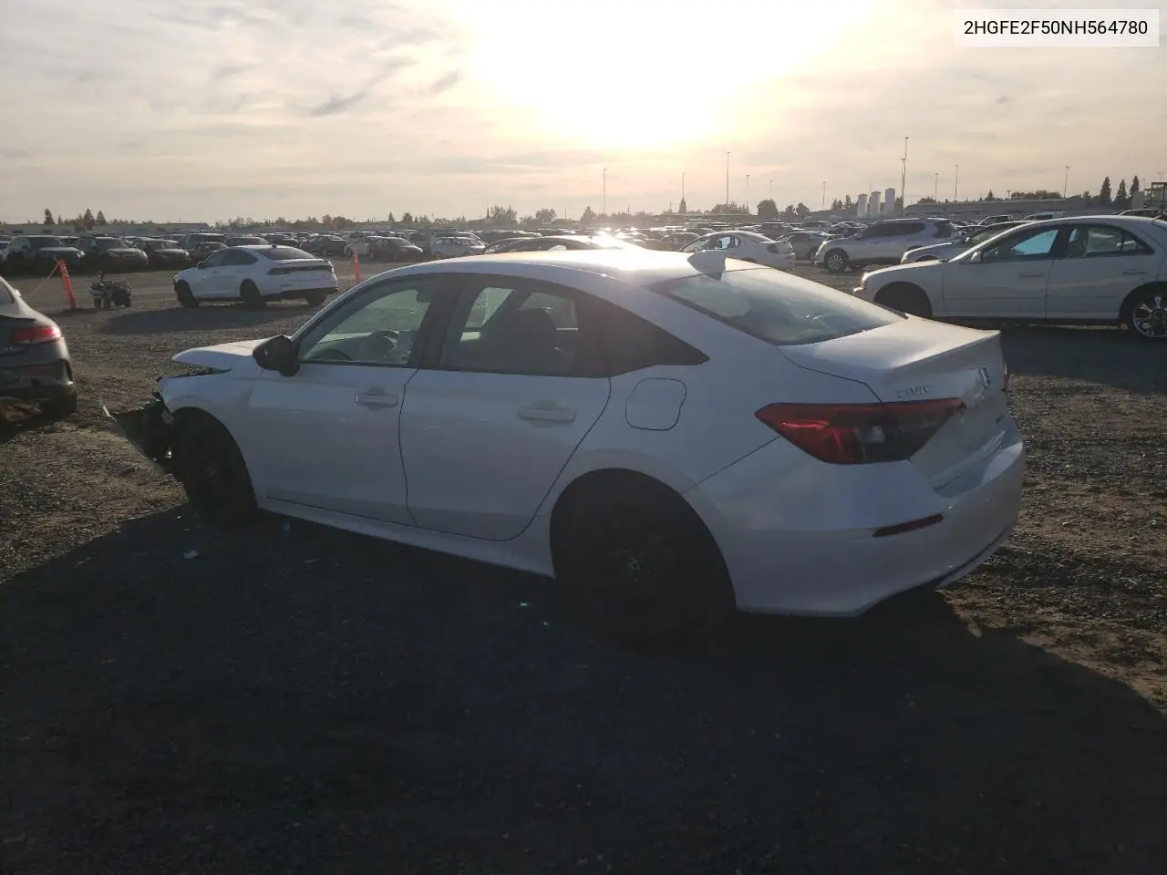 2HGFE2F50NH564780 2022 Honda Civic Sport