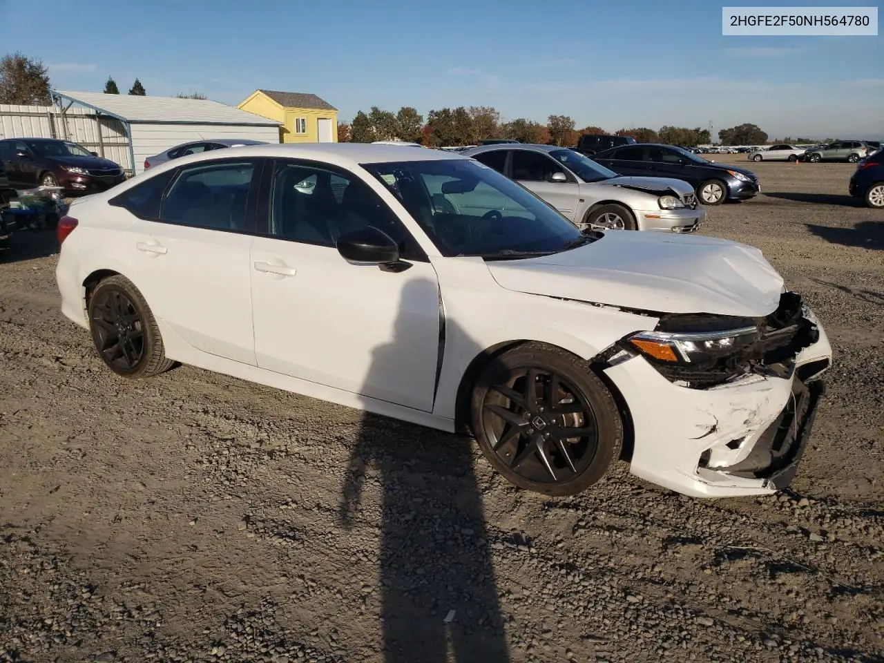 2HGFE2F50NH564780 2022 Honda Civic Sport