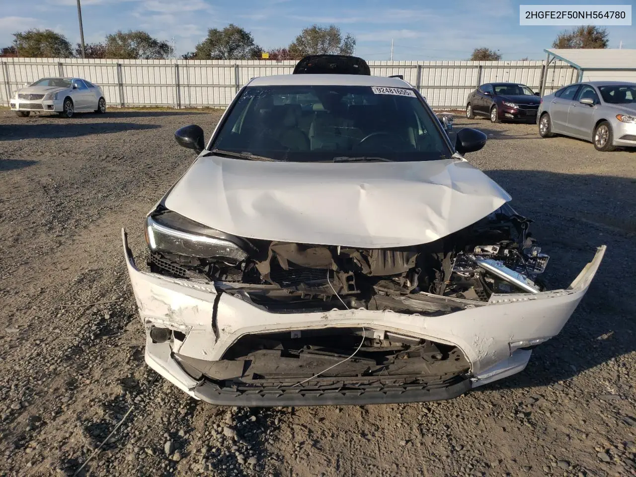 2HGFE2F50NH564780 2022 Honda Civic Sport