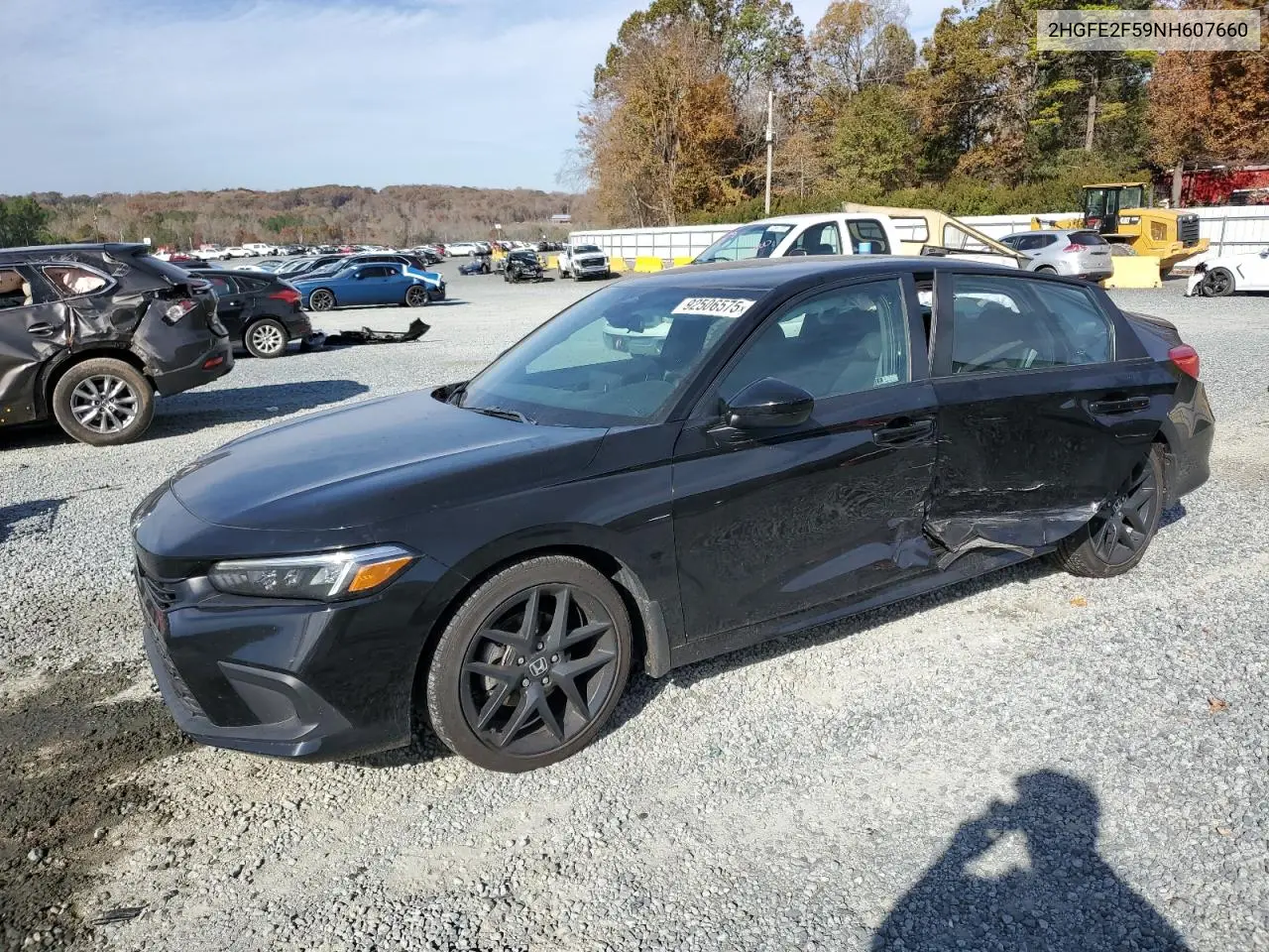 2HGFE2F59NH607660 2022 Honda Civic Sport