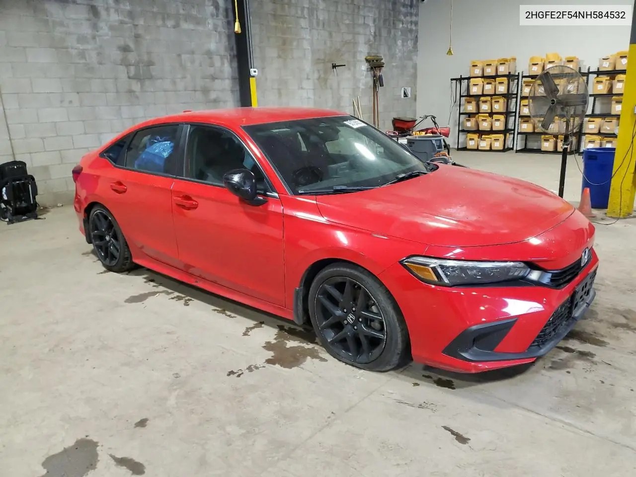 2HGFE2F54NH584532 2022 Honda Civic Sport
