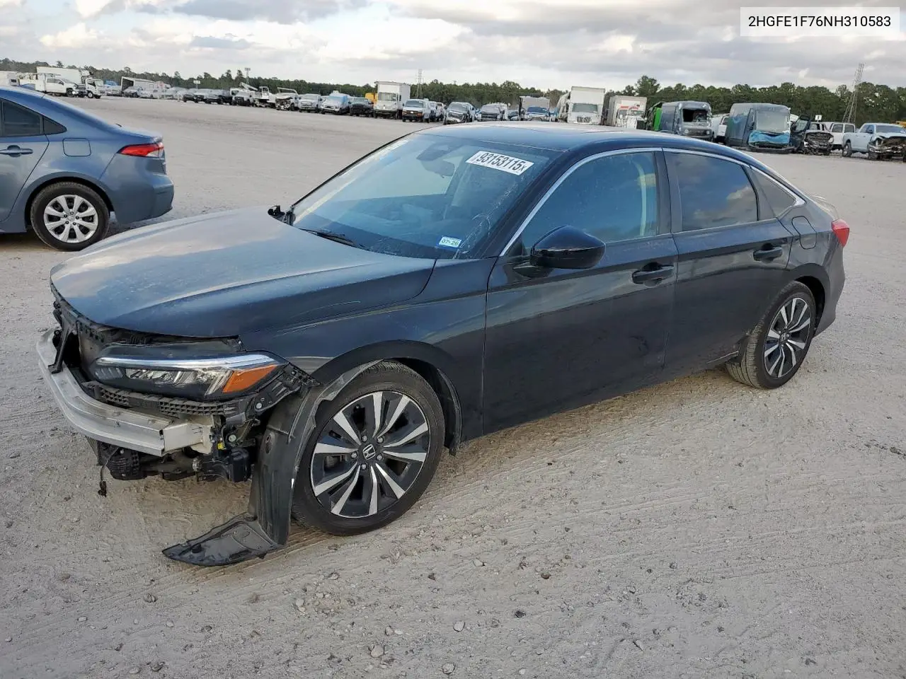 2HGFE1F76NH310583 2022 Honda Civic Ex