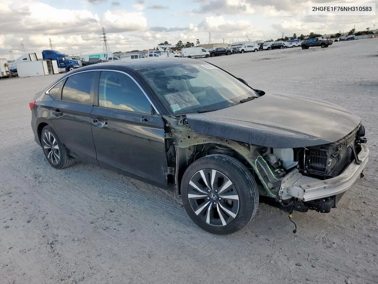2HGFE1F76NH310583 2022 Honda Civic Ex