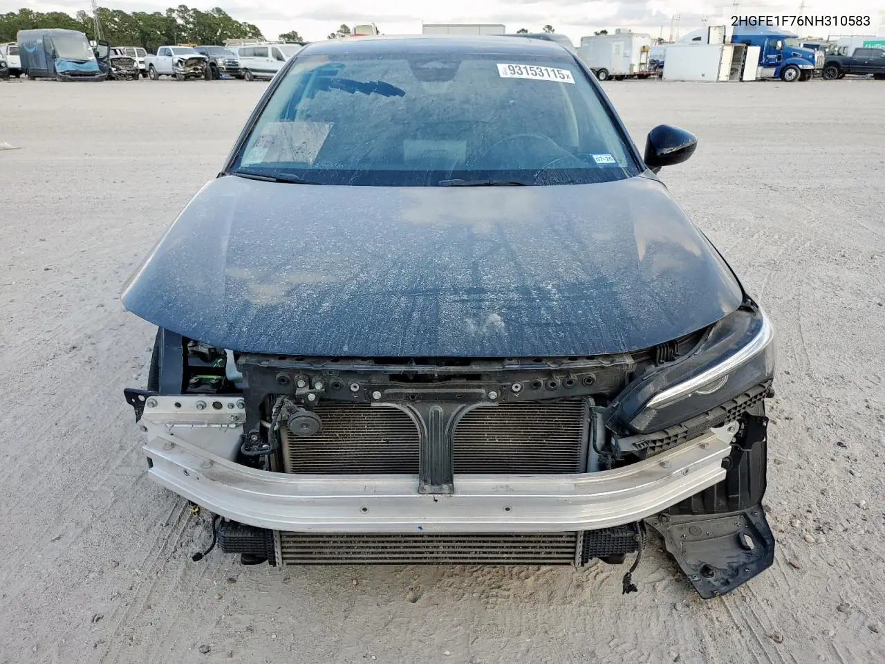 2HGFE1F76NH310583 2022 Honda Civic Ex
