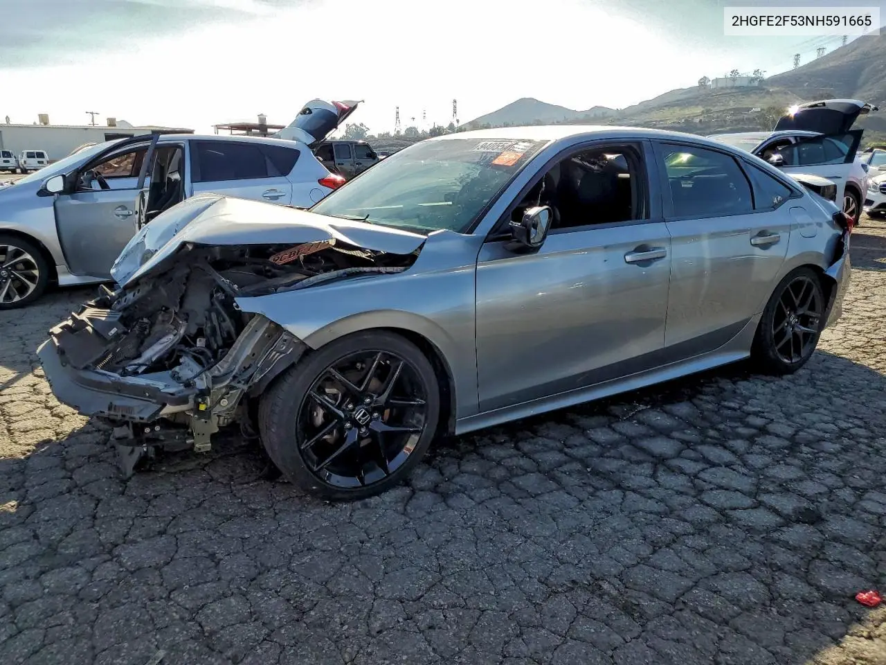 2HGFE2F53NH591665 2022 Honda Civic Sport