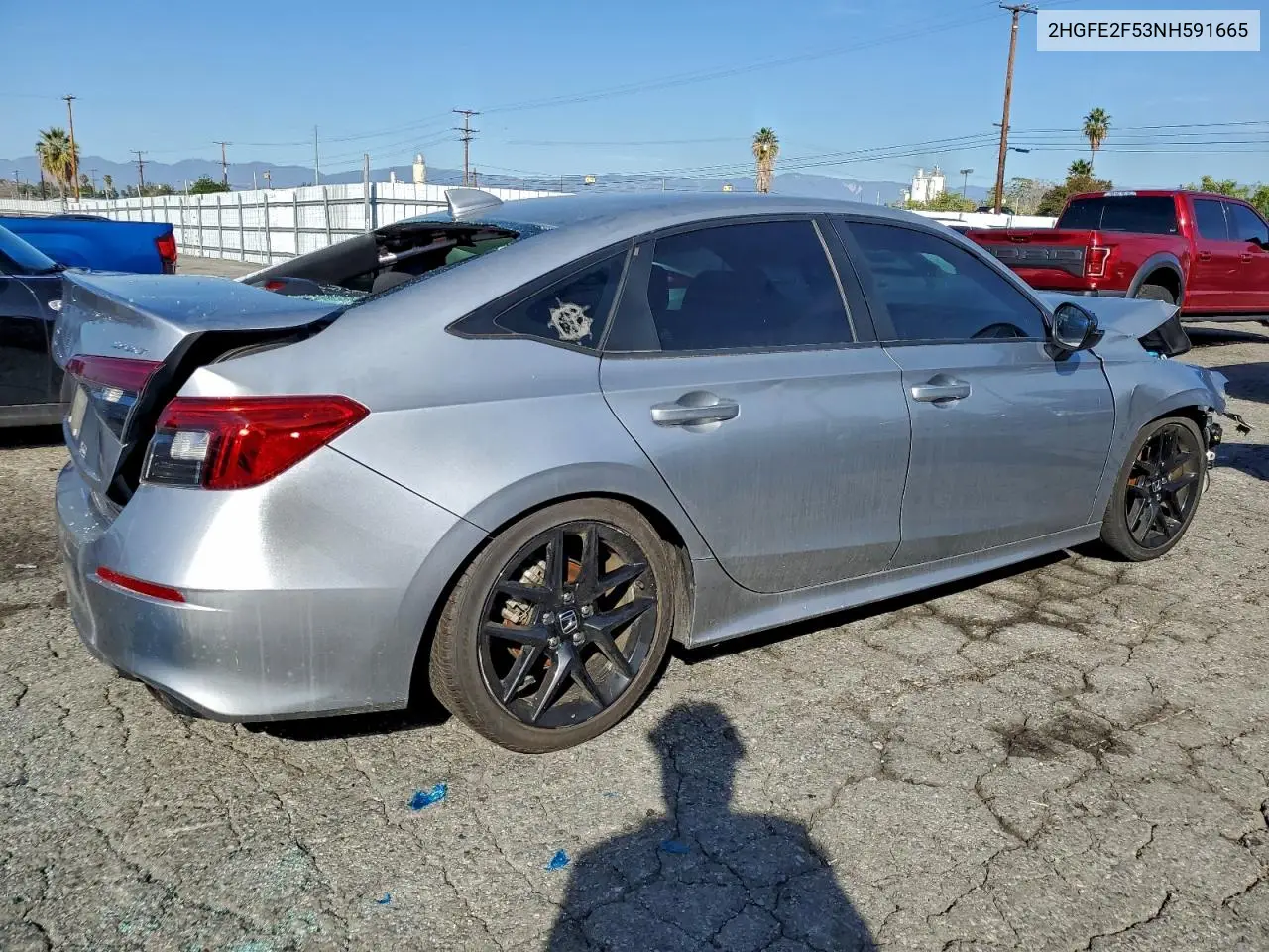 2HGFE2F53NH591665 2022 Honda Civic Sport