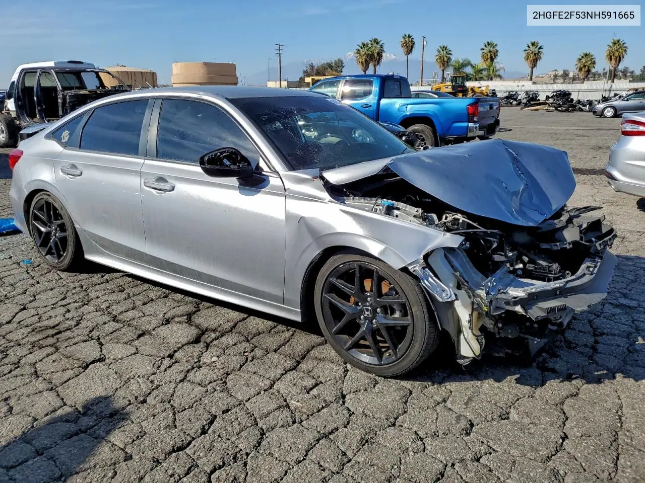 2HGFE2F53NH591665 2022 Honda Civic Sport