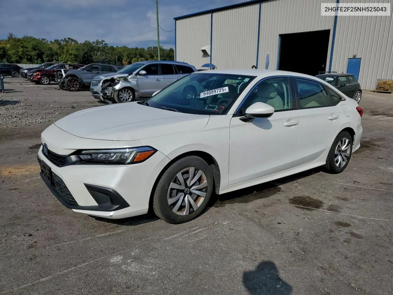 2HGFE2F25NH525043 2022 Honda Civic Lx