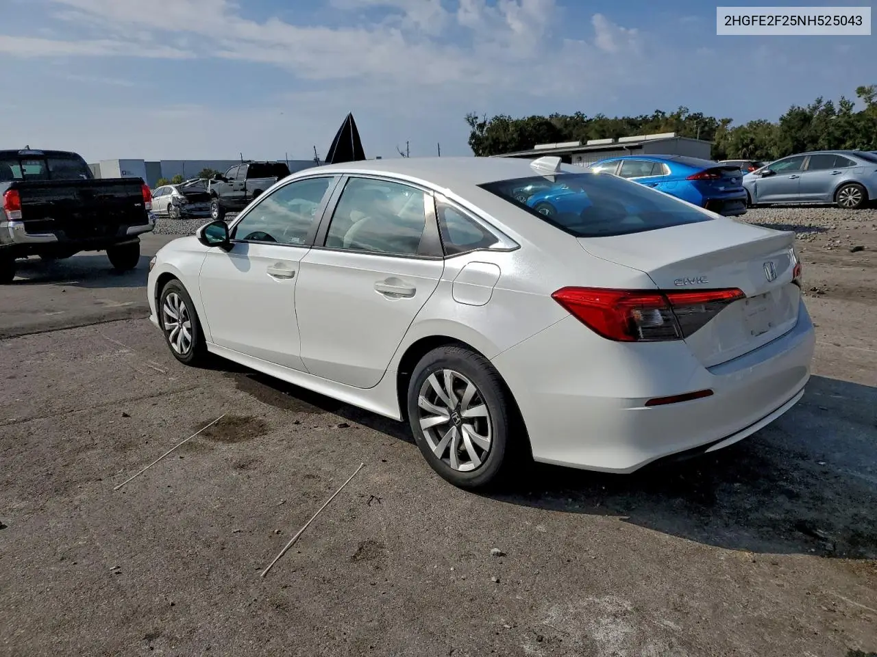 2HGFE2F25NH525043 2022 Honda Civic Lx