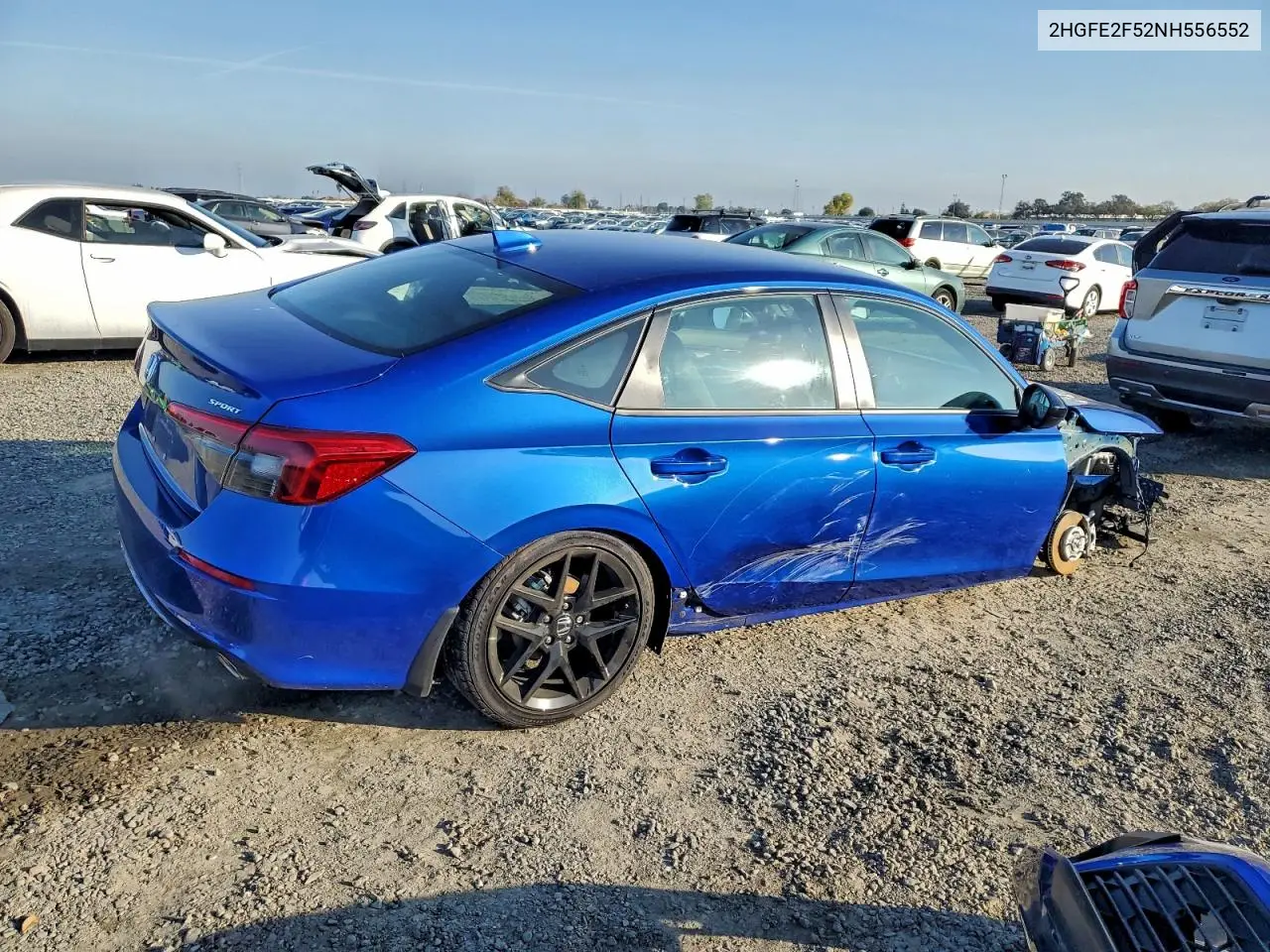 2HGFE2F52NH556552 2022 Honda Civic Sport