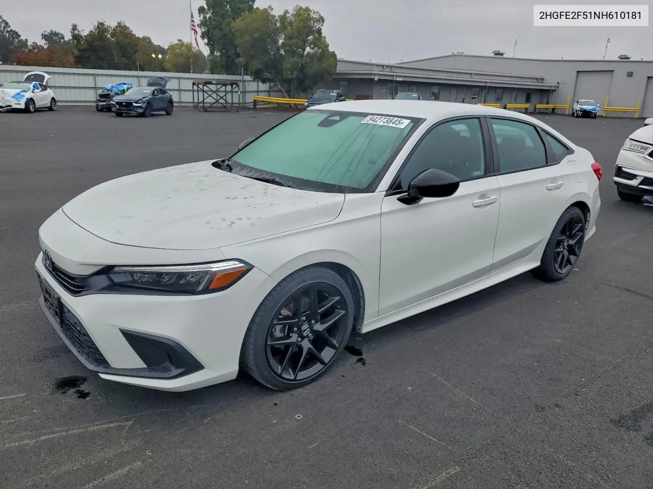 2HGFE2F51NH610181 2022 Honda Civic Sport