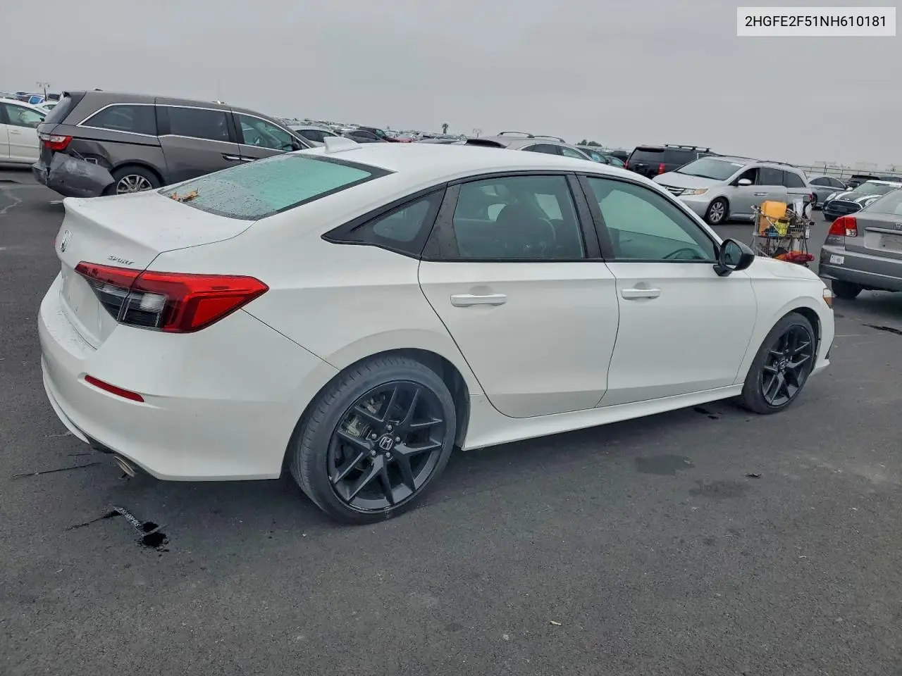 2HGFE2F51NH610181 2022 Honda Civic Sport