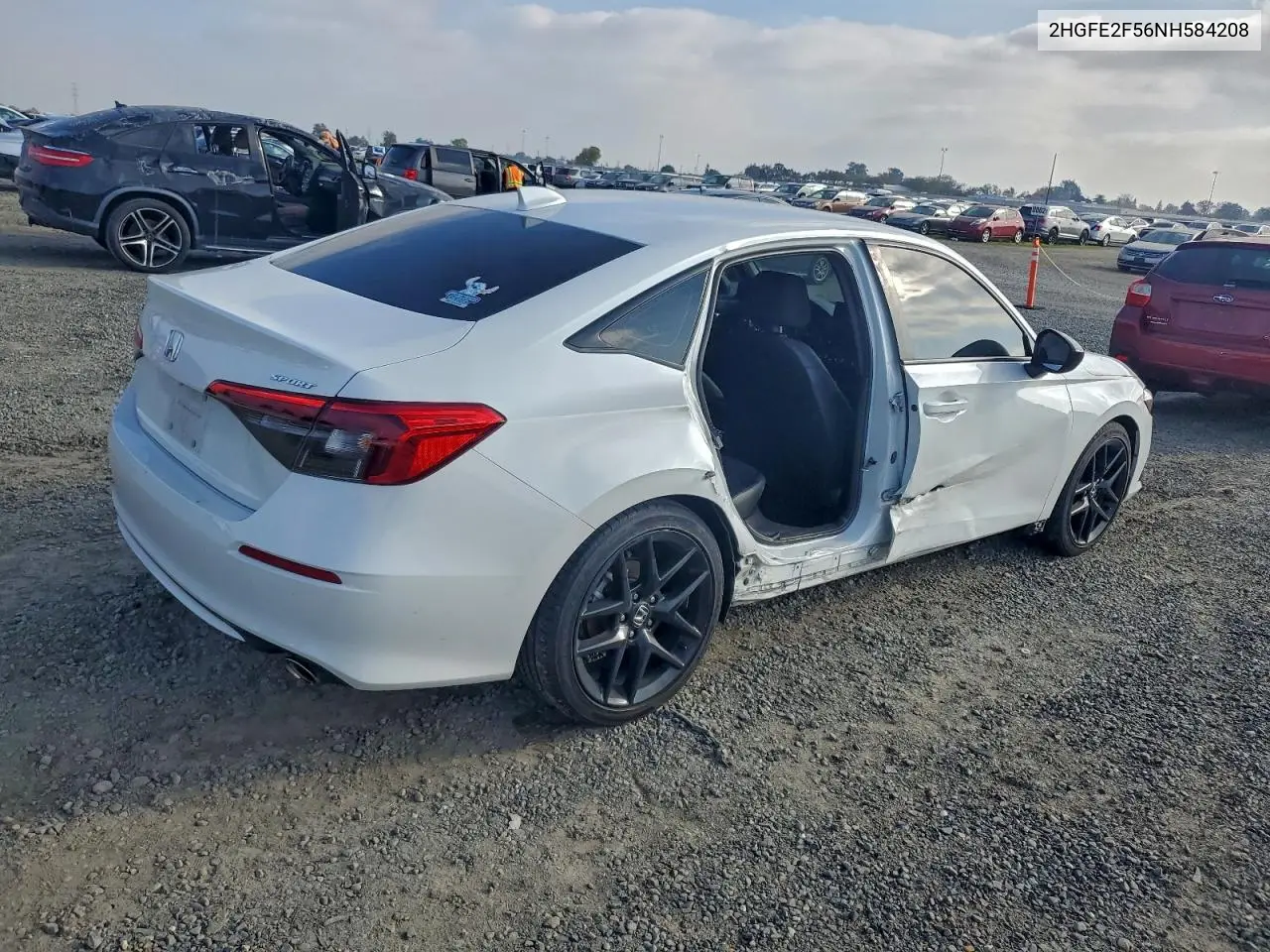 2HGFE2F56NH584208 2022 Honda Civic Sport